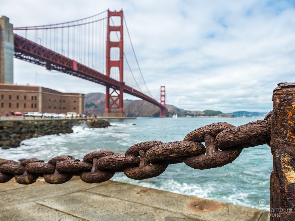 An der Golden Gate Bridge
